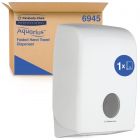 AQUARIUS™ | Dispensador toalla secamanos plegada, blanco (cod. 6945)