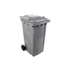 Contenedor de residuos gris con tapa - 240 L