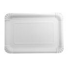 Bandeja rectangular blanca - 20 x 13 cm