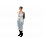 Delantal desechable blanco