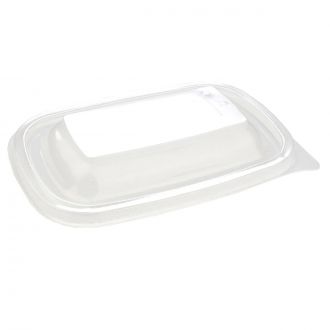 Tapa PP cúpula rectangular trate - 500 ml