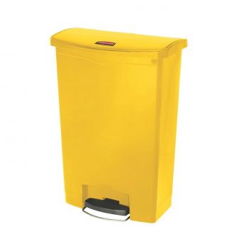 RUBBERMAID | Contenedor con pedal amarillo -  90 L