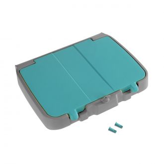 TTS | Tapa azul doble fondo para soporte de bolsa 120 L