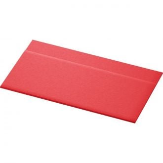 DUNI | Servilleta tisú plegada para servilletero 33 x 32 cm, Rojo 1 capa