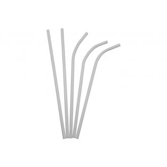Canutillo de papel flexible blanco enfundado - 0,6 x 23 cm. Paquete 100 ud.
