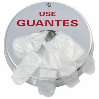 Guante desechable de plástico transparente - Talla única