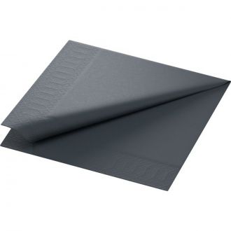 DUNI | Servilleta tisú 40 x 40 cm, Negro 3 capas