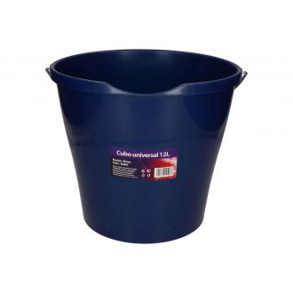 Cubo Redondo ECO 12L Rojo con Asa Metálica y sin Escurridor