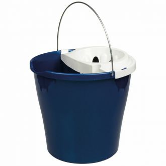 Cubo redondo para fregona azul - 12 L