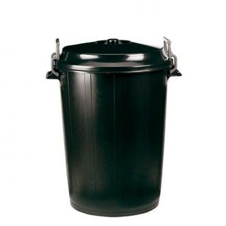 Contenedor de residuos con tapa negro - 100 L
