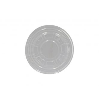 Tapa RPET plana transparente - 95 mm