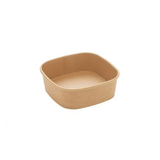 Ensaladera de cartón kraft - 500 ml