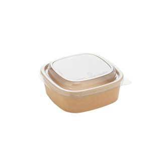 Ensaladera de cartón kraft - 750 ml