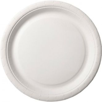 BIOPAK | Plato cartón blanco - 22 cm