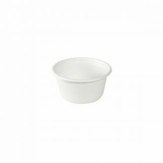 BIOPAK | Envase de bagazo blanco - 60 ml