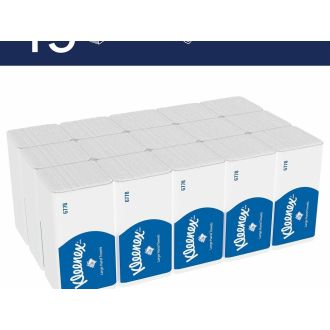 KLEENEX® | Toalla Secamanos Blanca 2 Capas. 15 paquetes de 124 unidades (cod. 6778)