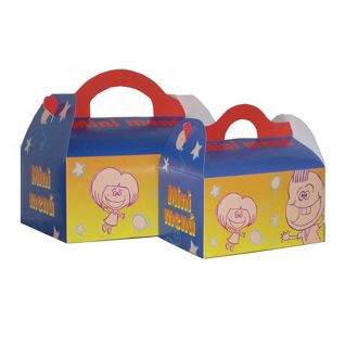 Caja de cartoncillo menú infantil