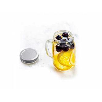 Mini taza de cristal con tapa - 15 cl