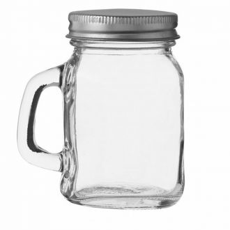 Mini taza de cristal con tapa - 15 cl