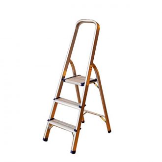 Escalera de aluminio tijera con 3 peldaños