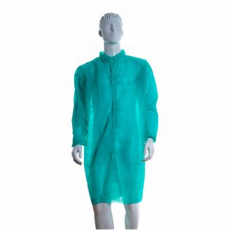 LUHEPA | Bata polipropileno verde con cierre de velcro - Talla XL