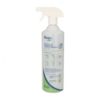 BUGA | Desinfectante Limpiador - Etiqueta adhesiva para botella 1 L de solución de uso