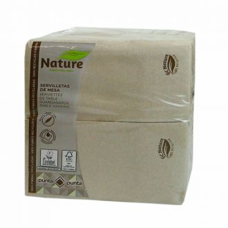 GC NATURE | Servilleta 40 x 40 cm punta a punta plegada en 1/8