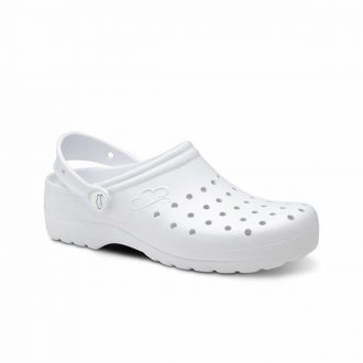 FELIZ CAMINAR | Zuecos flotantes Gruyere blancos - Talla 42