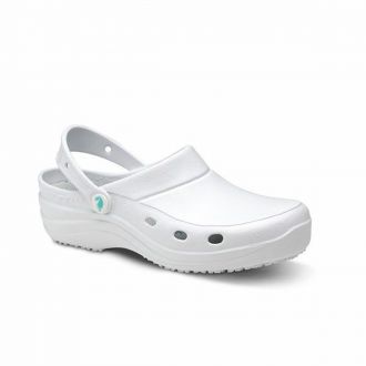 FELIZ CAMINAR | Zuecos Sirocos blancos - Talla 42