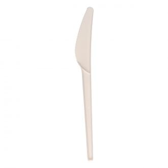 Cuchillo de CPLA blanco - 16 cm