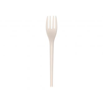 Tenedor de CPLA blanco - 16 cm