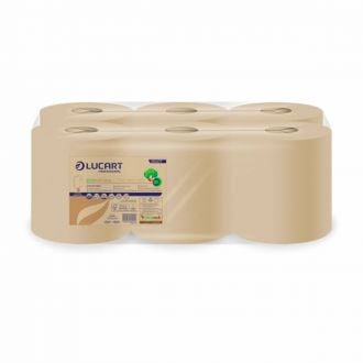 LUCART | EcoNatural L-One Maxi 450 - Bobina secamanos - 2 capas - Celulosa reciclada