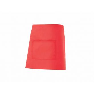 VELILLA | Delantal corto rojo coral - Talla única