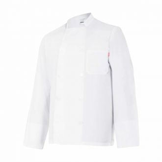 VELILLA | Chaqueta cocina manga larga blanca - Talla 54