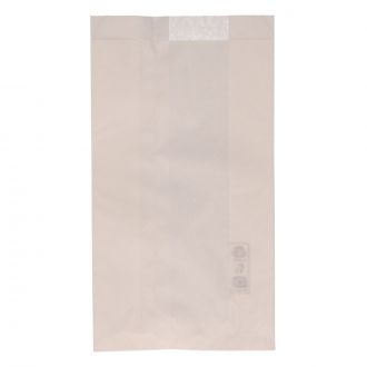 Bolsa de papel blanca - 14 x 7 x 24 cm