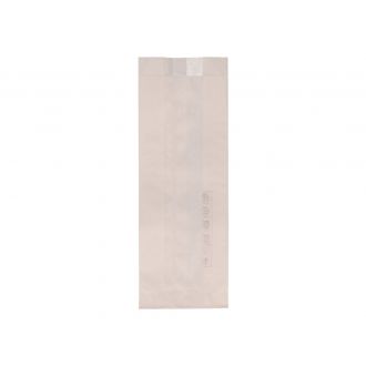 Bolsa de papel blanca - 9 x 5 x 24 cm