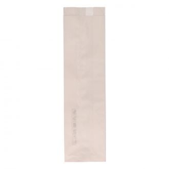Bolsa de papel blanca pan - 9 x 5 x 32 cm