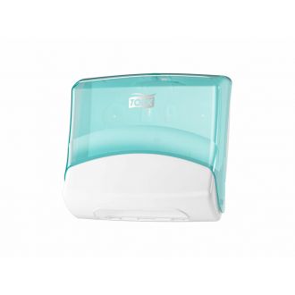 TORK | Dispensador paños plegado blanco y azul