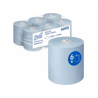 SCOTT® Essential™ | Bobina secamanos azul. 6 uds. de 350m (cod. 6692)