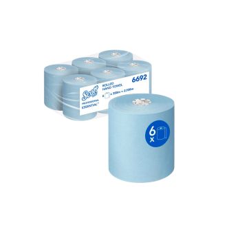 SCOTT® Essential™ | Bobina secamanos azul. 6 uds. de 350m (cod. 6692)