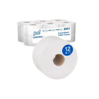 SCOTT® Control™ | Papel higiénico industrial blanco 12 uds. (cod. 8591)