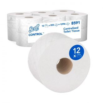 SCOTT® Control™ | Papel higiénico industrial blanco 12 uds. (cod. 8591)