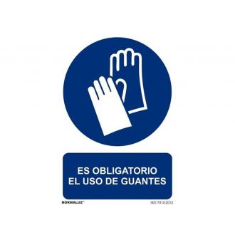NORMALUZ® | Señal "Obligación uso de guantes"