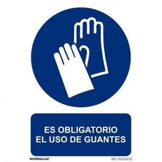 NORMALUZ® | Señal "Obligación uso de guantes"