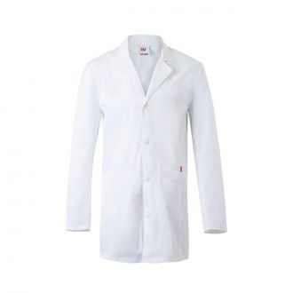 VELILLA | Bata strech corta de hombre blanca - Talla M