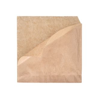 Bolsa antigrasa doble apertura kraft