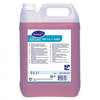 SOFT CARE Silk 3 in1 H200 | Jabón de manos, gel de ducha y champú muy suave