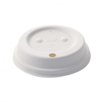 Tapa de fibra con orificio para vaso de 14-16 oz