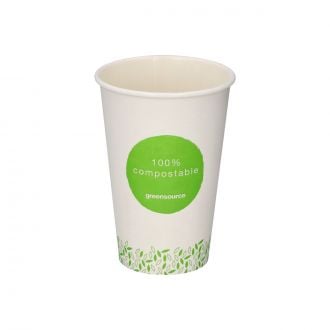 GREENSOURCE | Vaso de papel 100% compostable - 360 ml