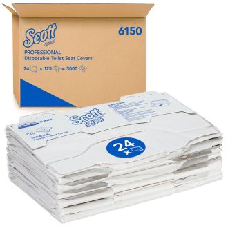 SCOTT® |Papel cubreasientos WC blanco 24 uds. (cod.6150)